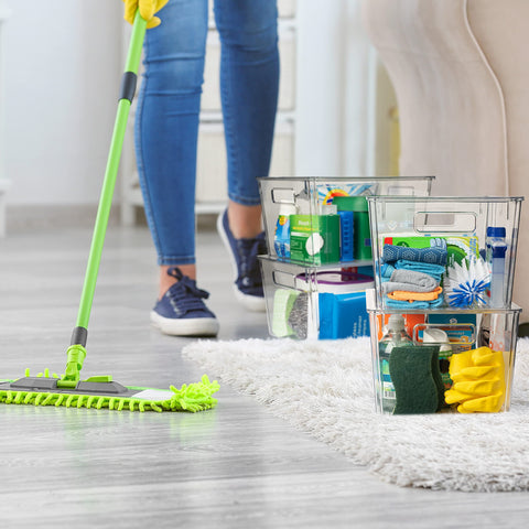 ClearSpace organizador escritorio con tapa para papeles y suministros