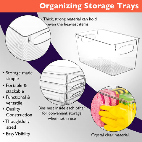 ClearSpace organizadores claros para frigorífico, alimentos visibles y accesibles.