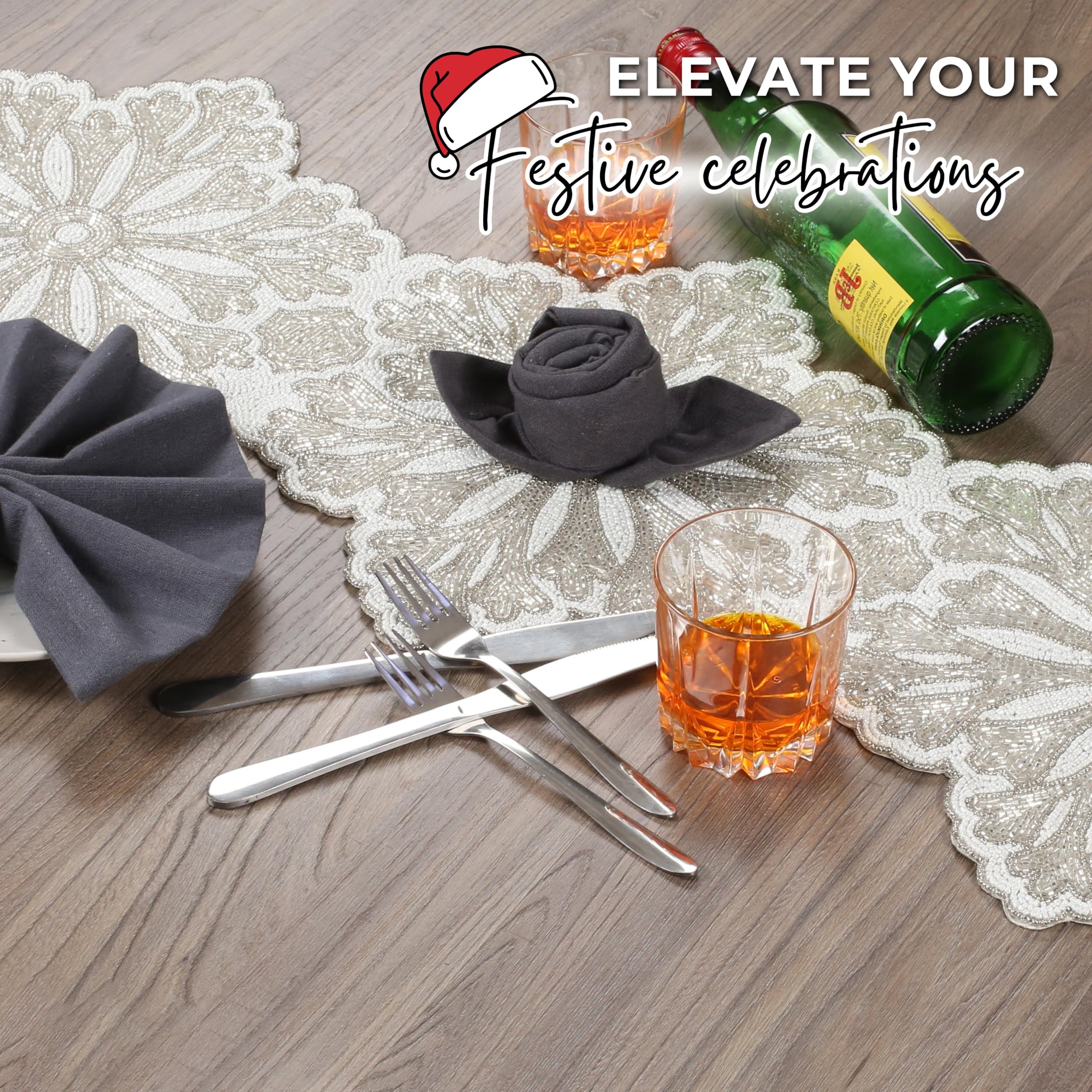 CLEENTABLE tamaño 13x36 pulgadas, diseño generoso para la mesa.