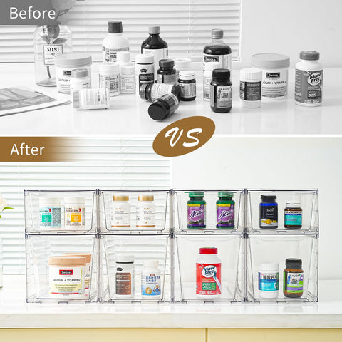 Clemate 8Pack: organizador para armario con visión clara y extracción sencilla.