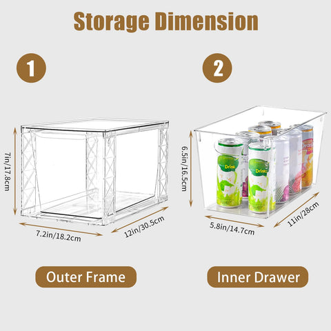 Clemate 8Pack: organizador de baño con asas para almacenar productos y útiles.