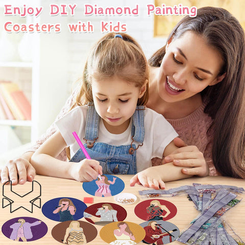 Clendo diamantes moldeados Pop Star con acabado brillante