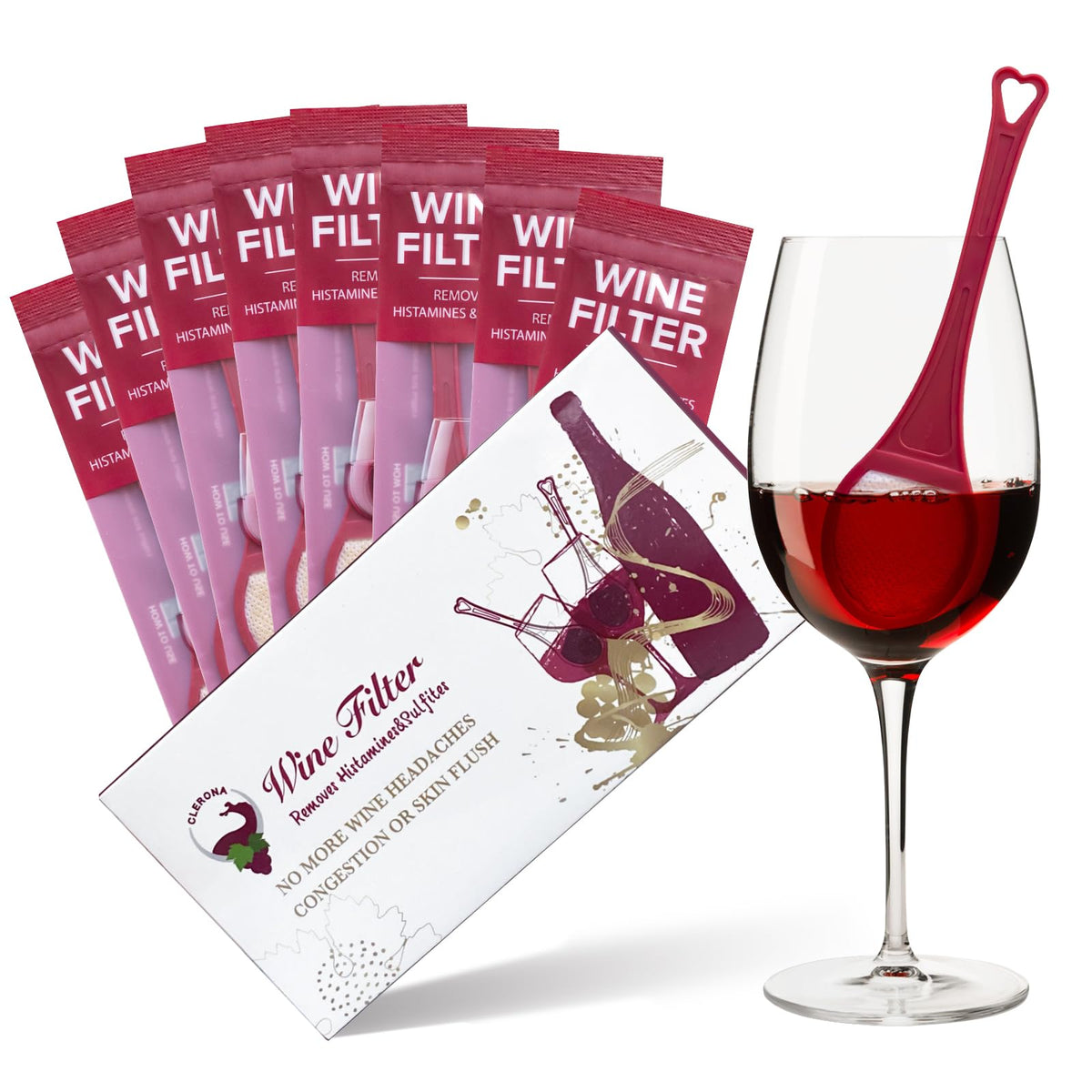 Clerona filtros-vino sulfitos: purificación suave para un vino más agradable.