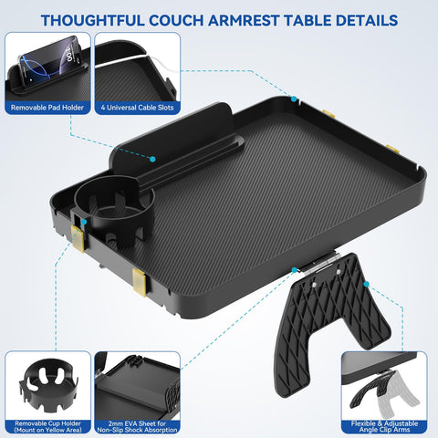 CLESOO soporte removible para tablet y teléfono, fácil acceso