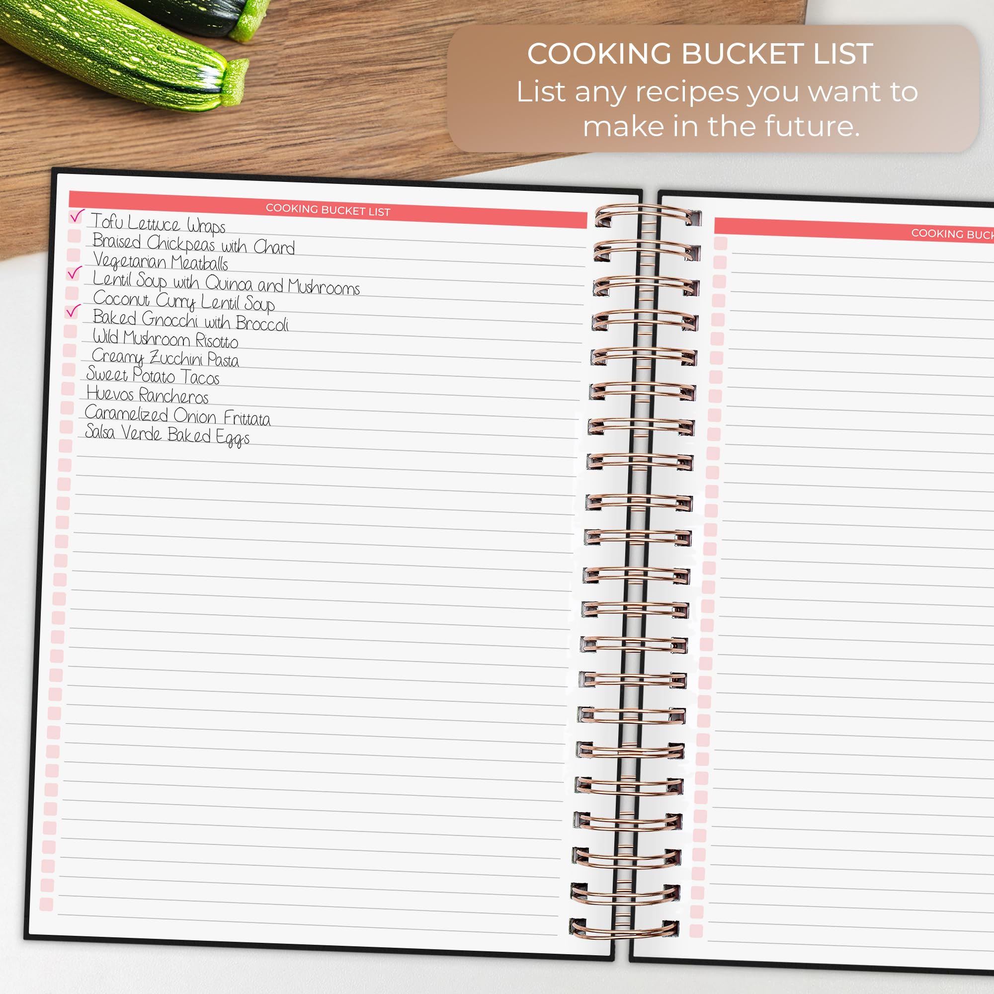 Clever Fox libro de recetas con glosario y tabla de medidas para cocinar con precisión