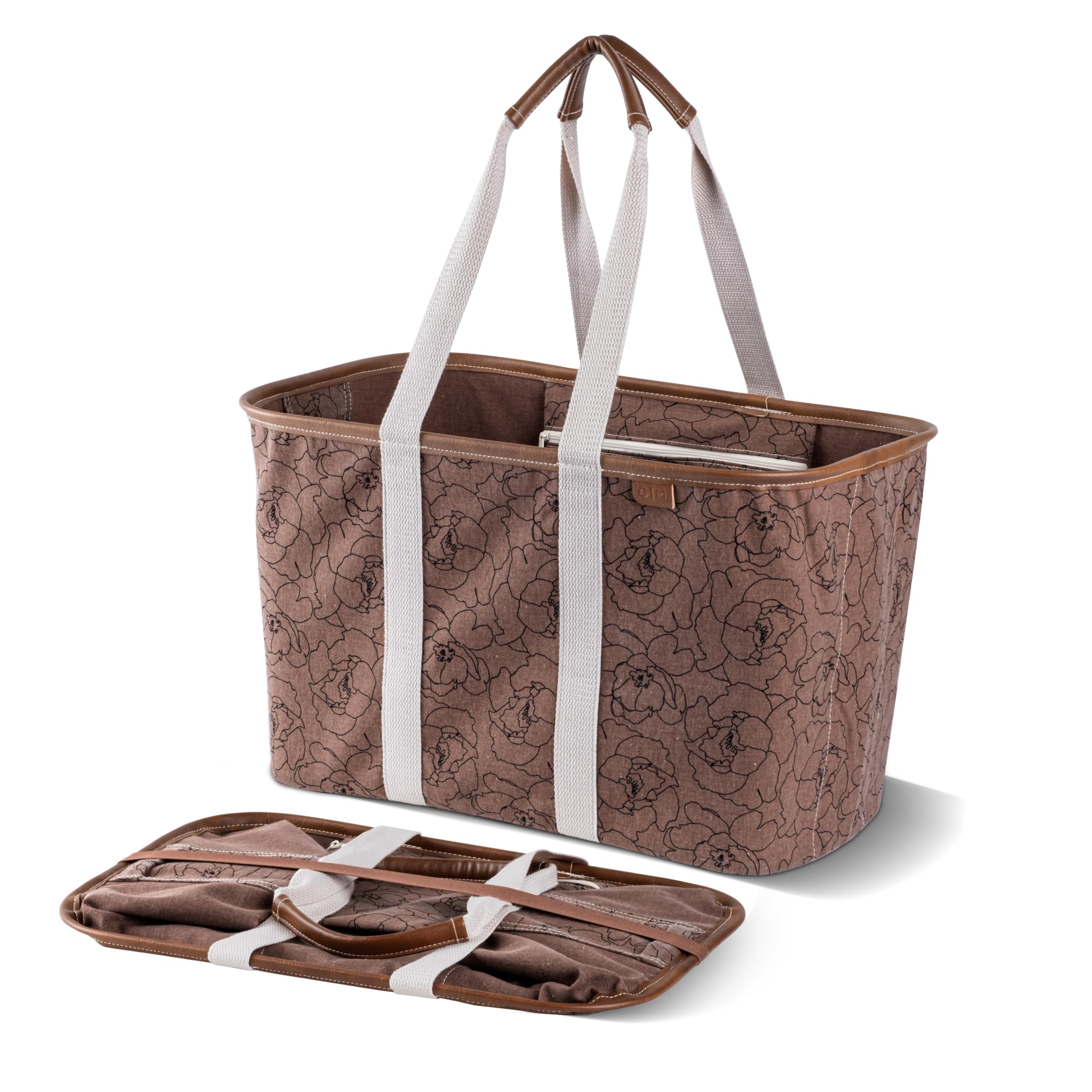 CleverMade LUXE Tote abierto 30L para compras y organización