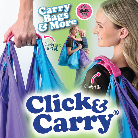 Click & Carry clips-bolsas: mantiene las bolsas seguras durante el transporte.