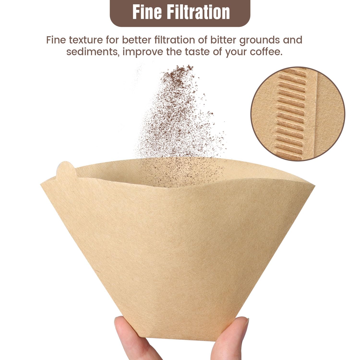 Dimensiones de los filtros Clinuse, ajuste correcto para la cafetera.