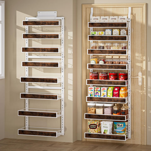 Clothink organizador despensa puerta 8 estantes para mayor capacidad en la cocina