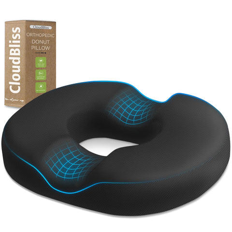 CloudBliss donut almohadilla-asiento: confort duradero para uso diario en la oficina