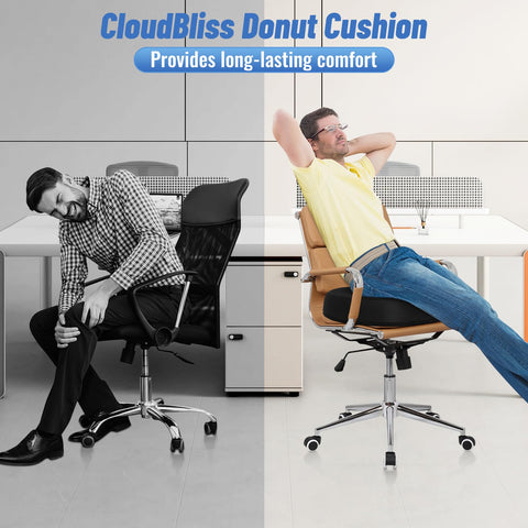 Cojín CloudBliss Donut nucleo-espuma-memoria que ofrece soporte duradero.