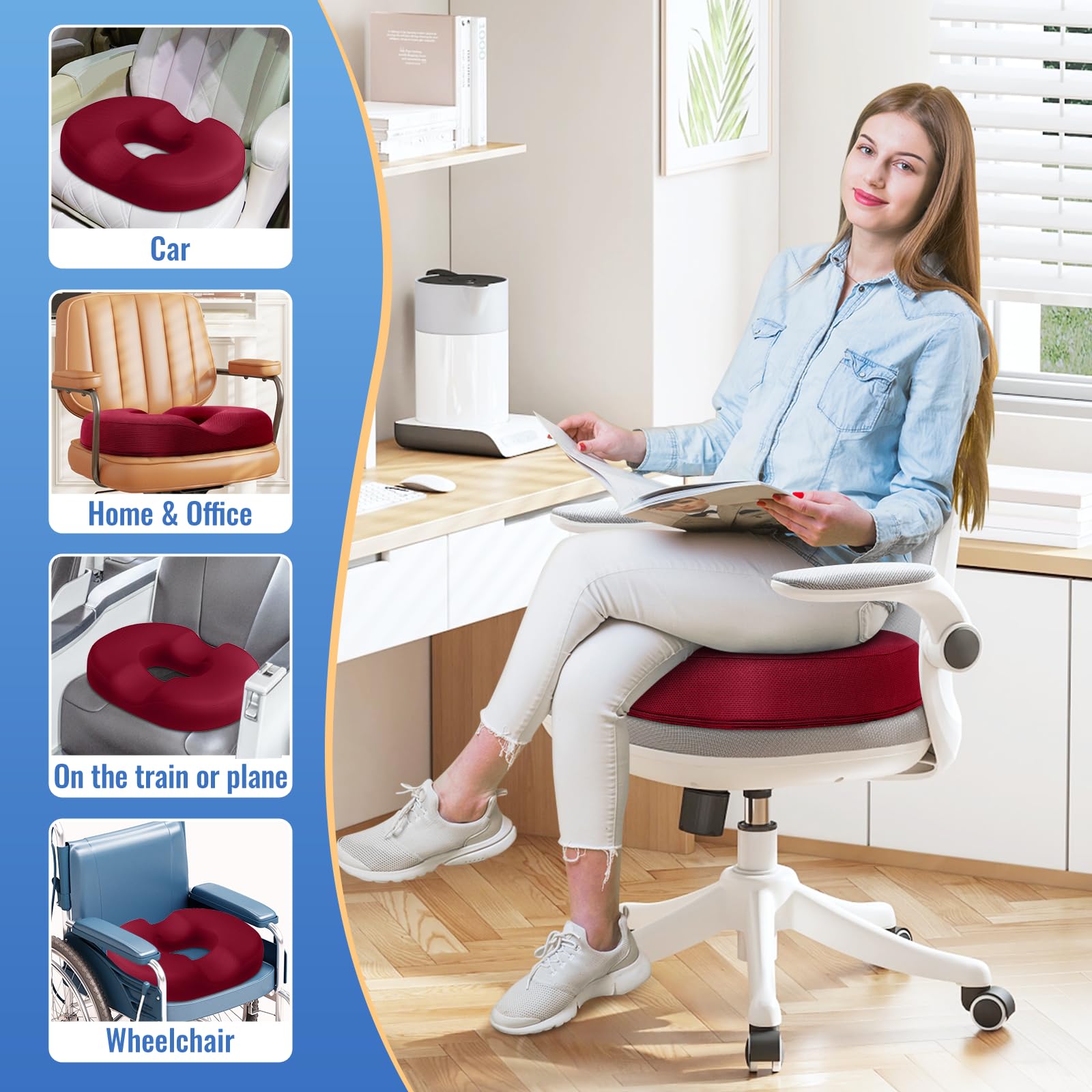 CloudBliss distribuye peso de forma uniforme para mejorar la postura al escribir