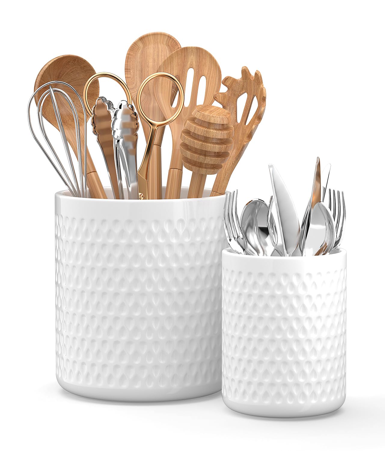 CLTIKACK porta utensilios ceramico grande ideal para espatulas y utensilios.