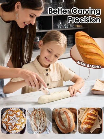 CLUEAPOP lama de pan con cuchilla extraíble para reemplazos seguros.