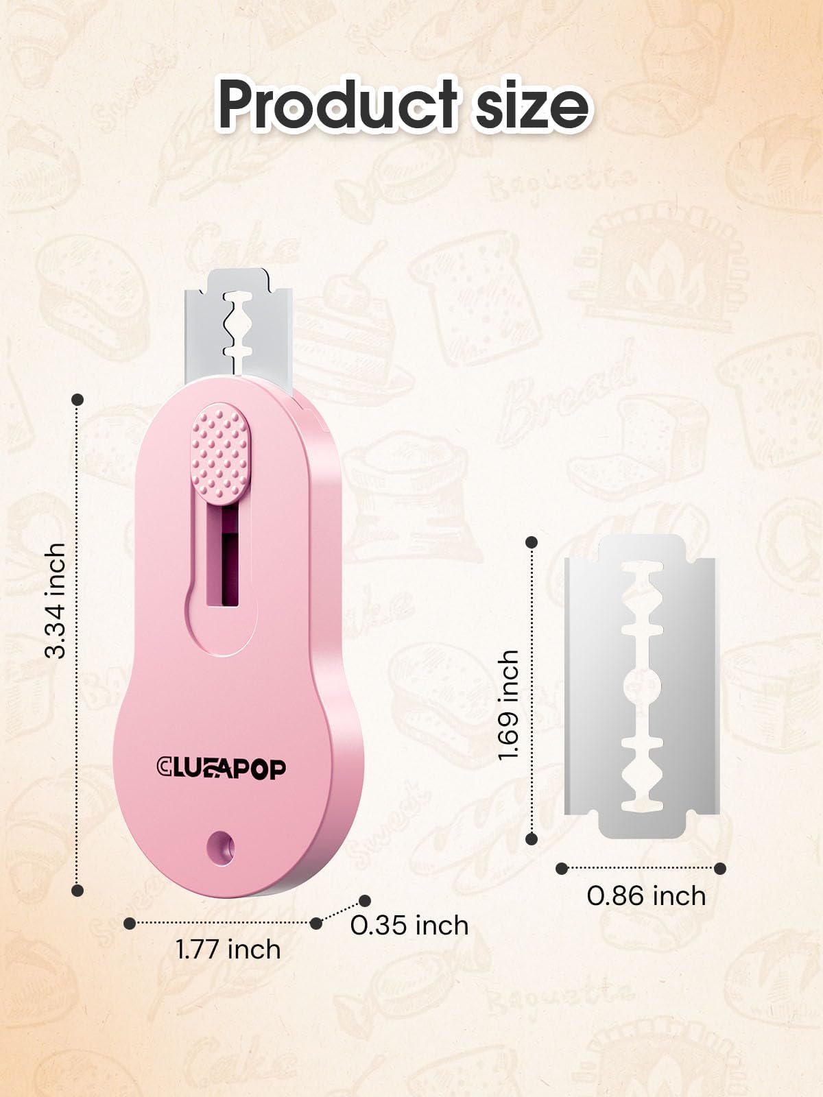 CLUEAPOP lame carcasa ABS resistente facilita limpieza y durabilidad.