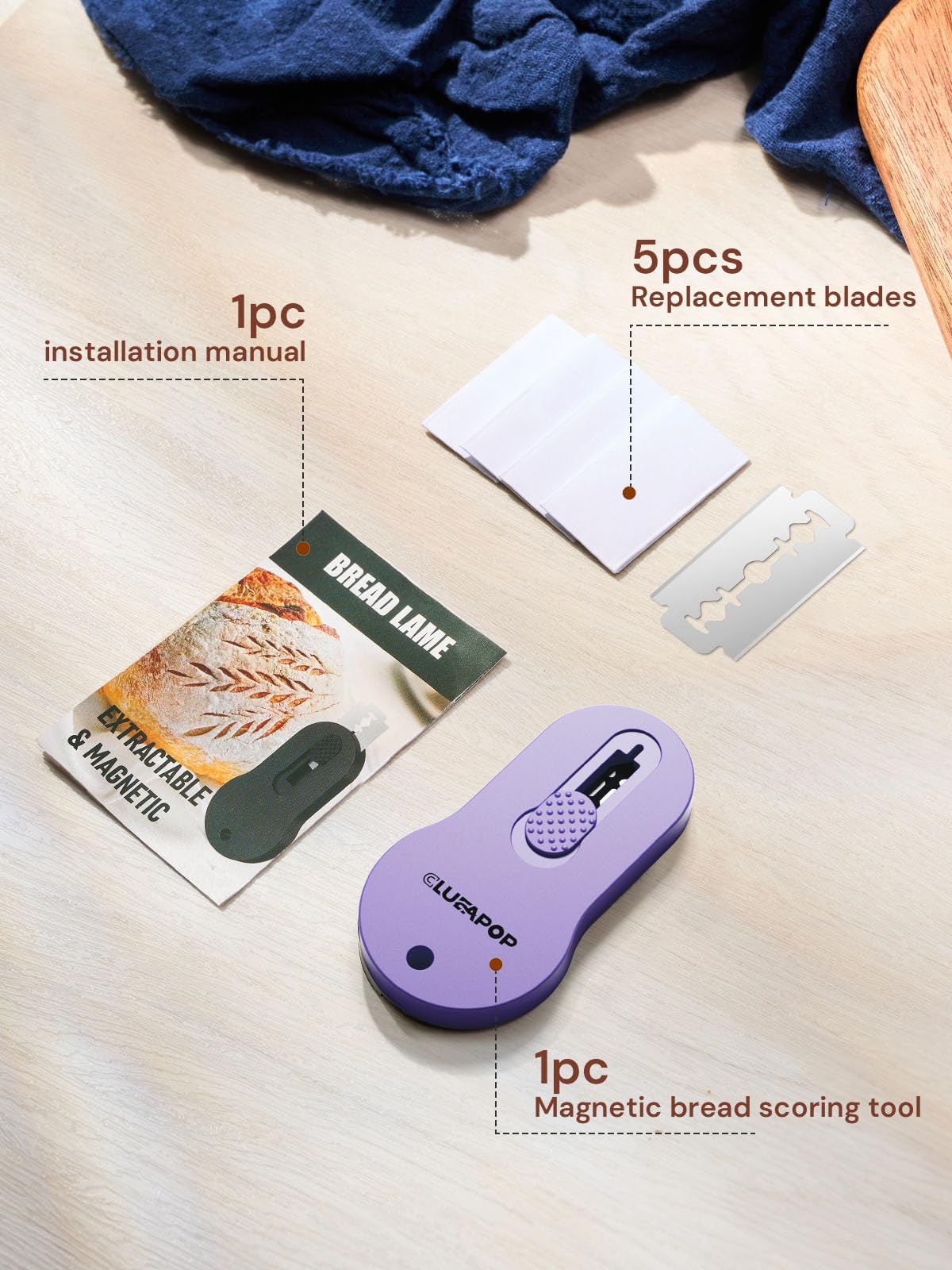 CLUEAPOP lame diseño ergonómico antideslizante para mayor control.