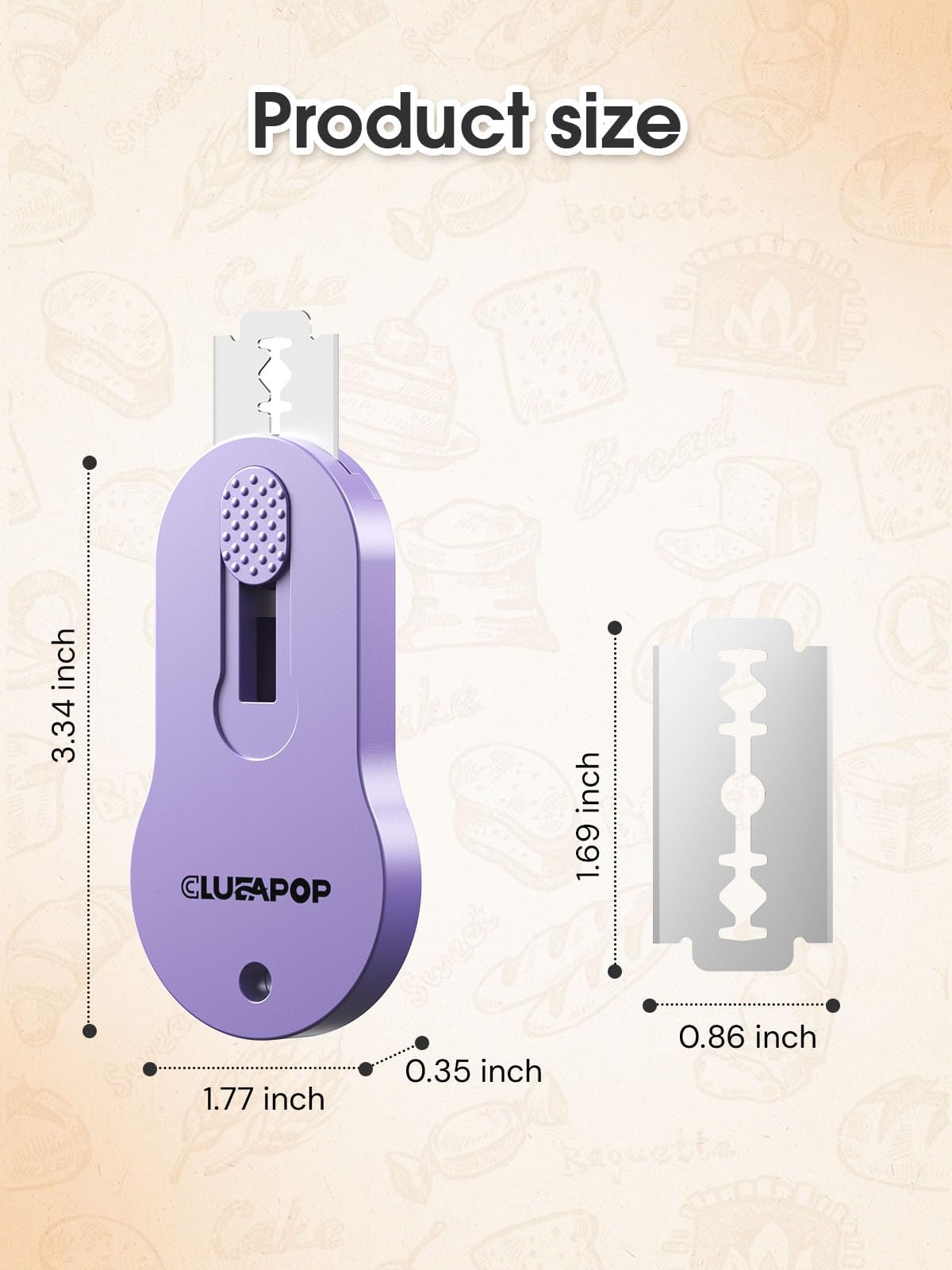 CLUEAPOP lame multipropósito para panadería casera y pasatiempos creativos.