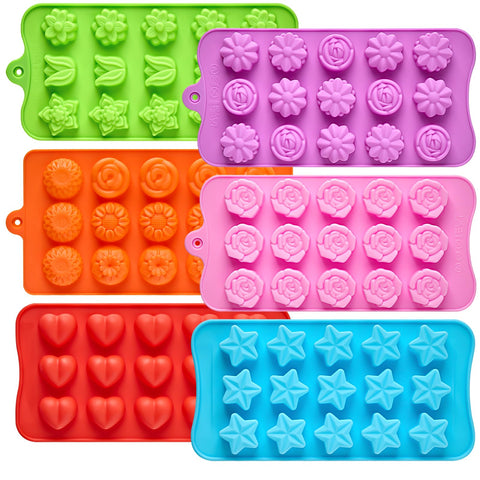 CLUEWR corazon molde silicona: desmolde suave para chocolates y dulces