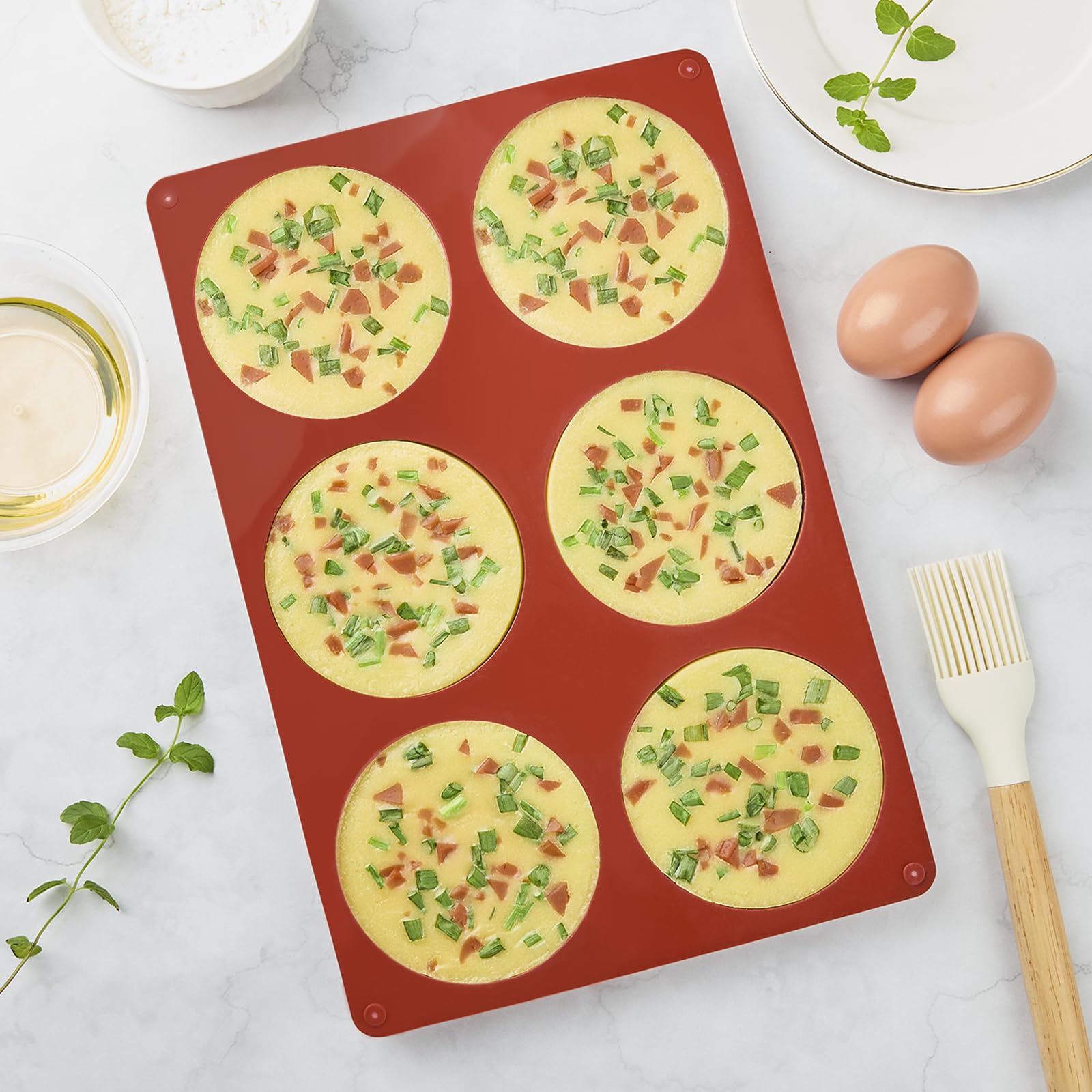 CLUEWR molde apto para horno y microondas, silicona resistente.