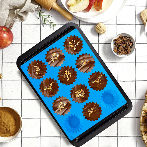 CLUEWR molde multiuso chocolate dulces 12 cavidades