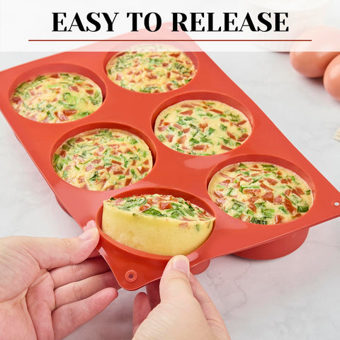 CLUEWR moldes para panecillos mini y sándwiches de desayuno.