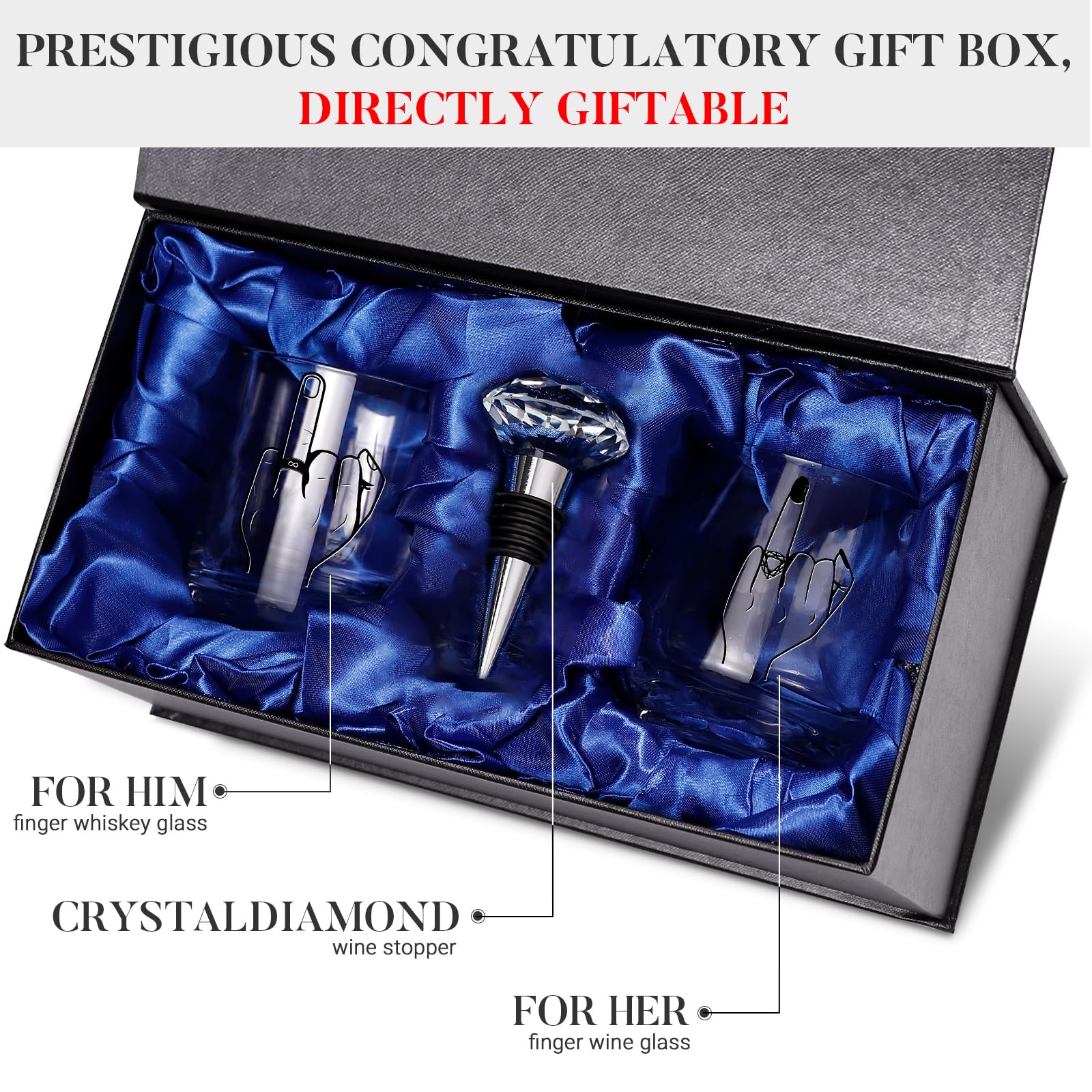 CLUSIVC caja regalo exclusiva: presentación lista para bodas y anuncios.