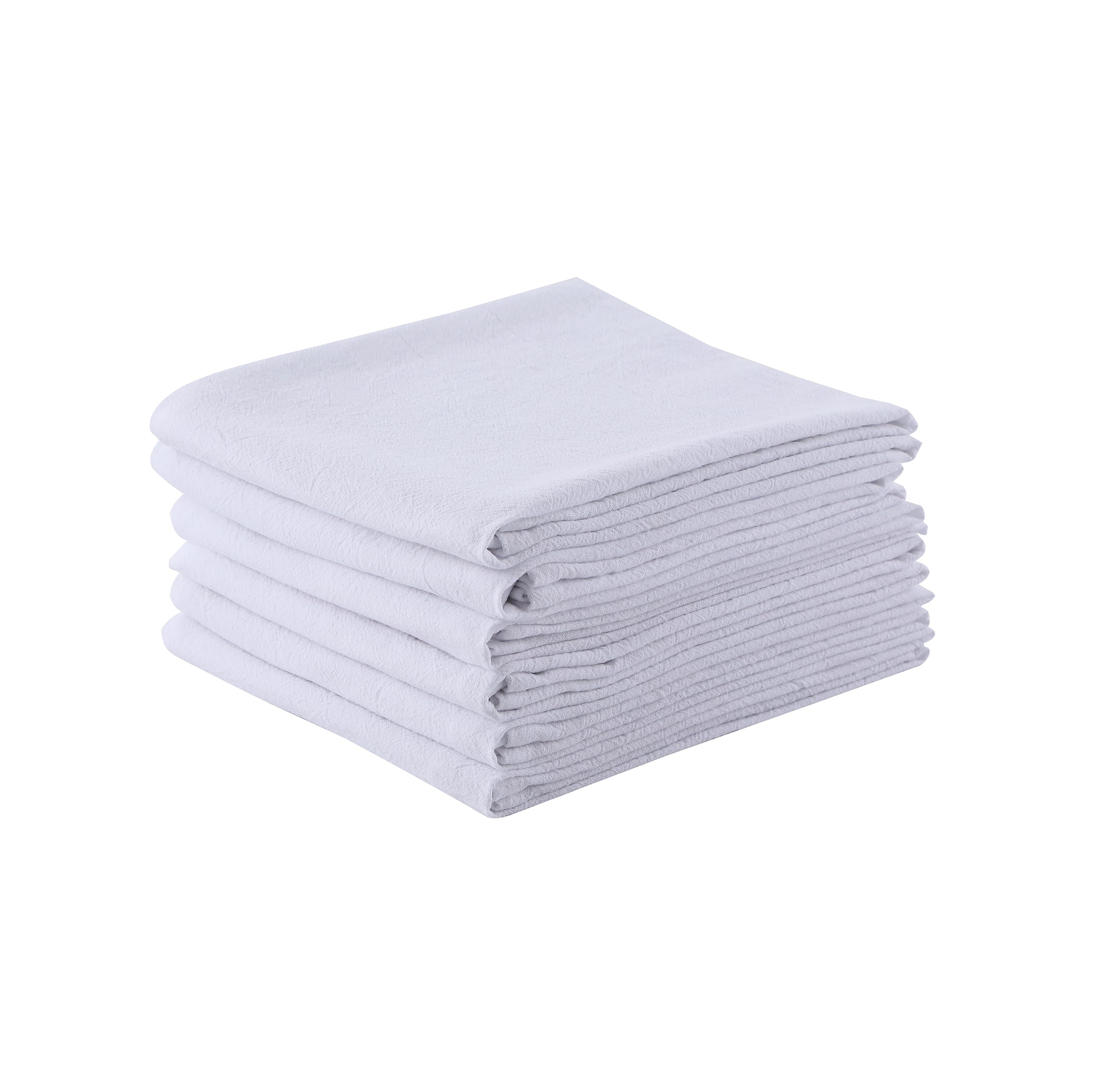 Toallas de cocina Clwellge 100% algodón, blanco, secado eficiente de alimentos y utensilios.