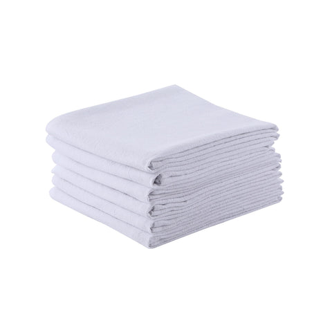 Toallas de cocina Clwellge 100% algodón, blanco, secado eficiente de alimentos y utensilios.