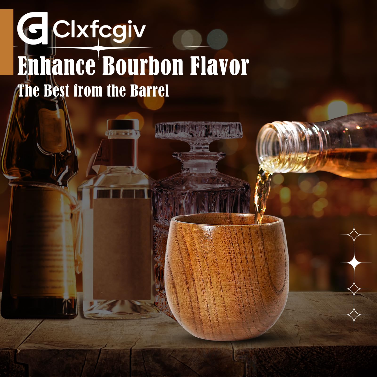 Vaso de whisky Clxfcgiv con acabado liso y tacto suave.