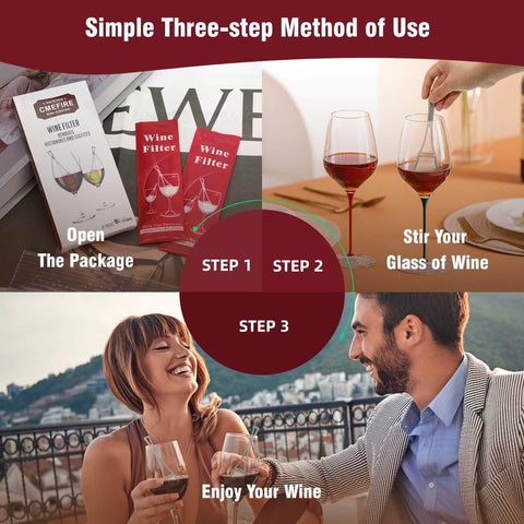 Cmefire varita de vino diseño portátil para reuniones