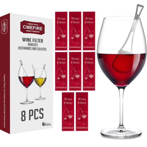 Cmefire varita de vino filtrar sulfitos para un trago limpio