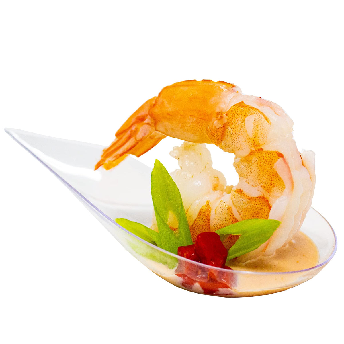 CMJJ Gourmet cucharas mini transparentes para postres y aperitivos, estilo elegante