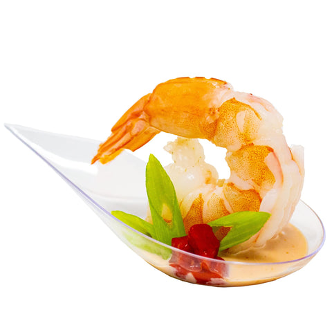 CMJJ Gourmet cucharas mini transparentes para postres y aperitivos, estilo elegante