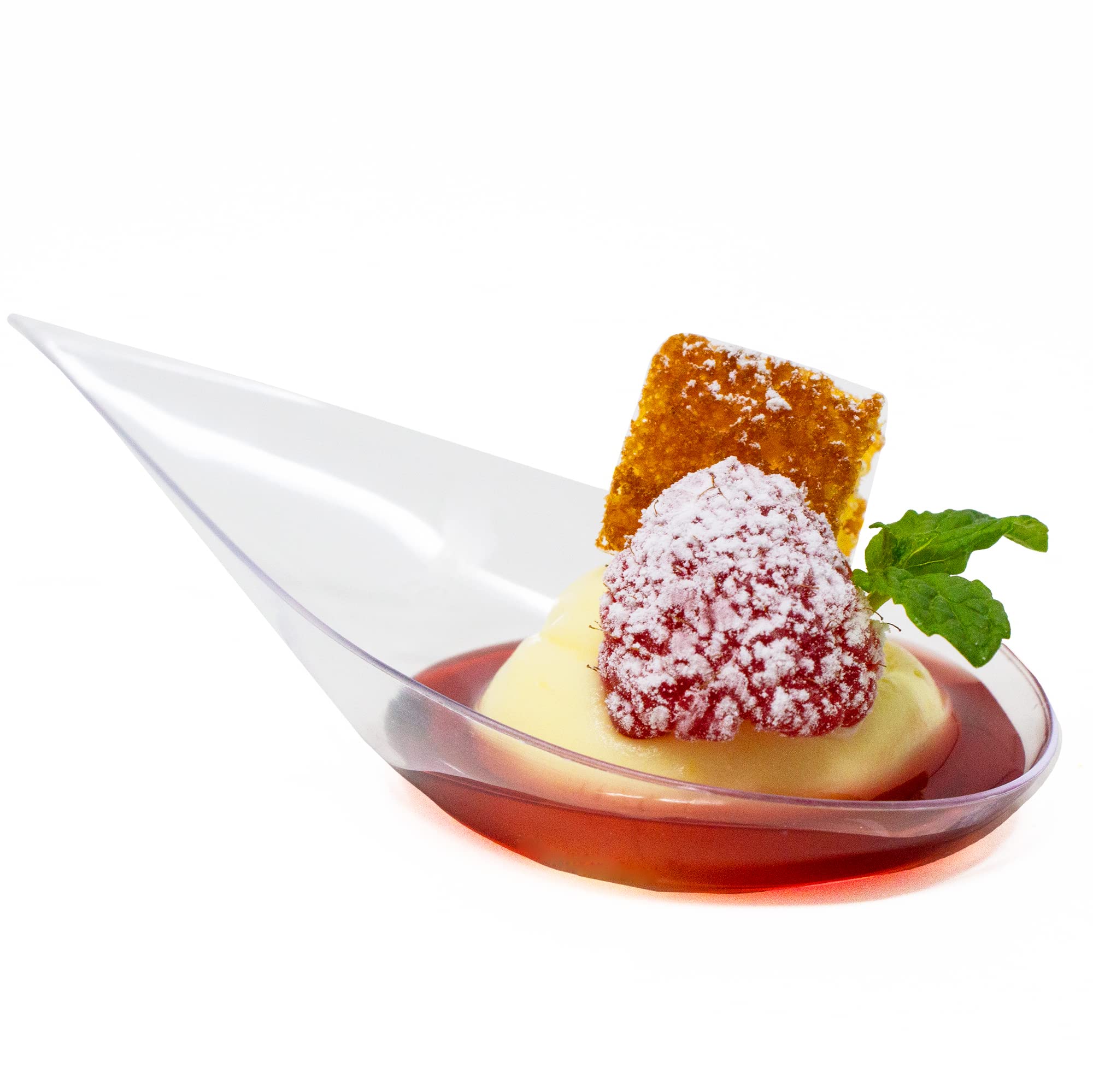 CMJJ Gourmet juego profesional de desechables transparentes para catering