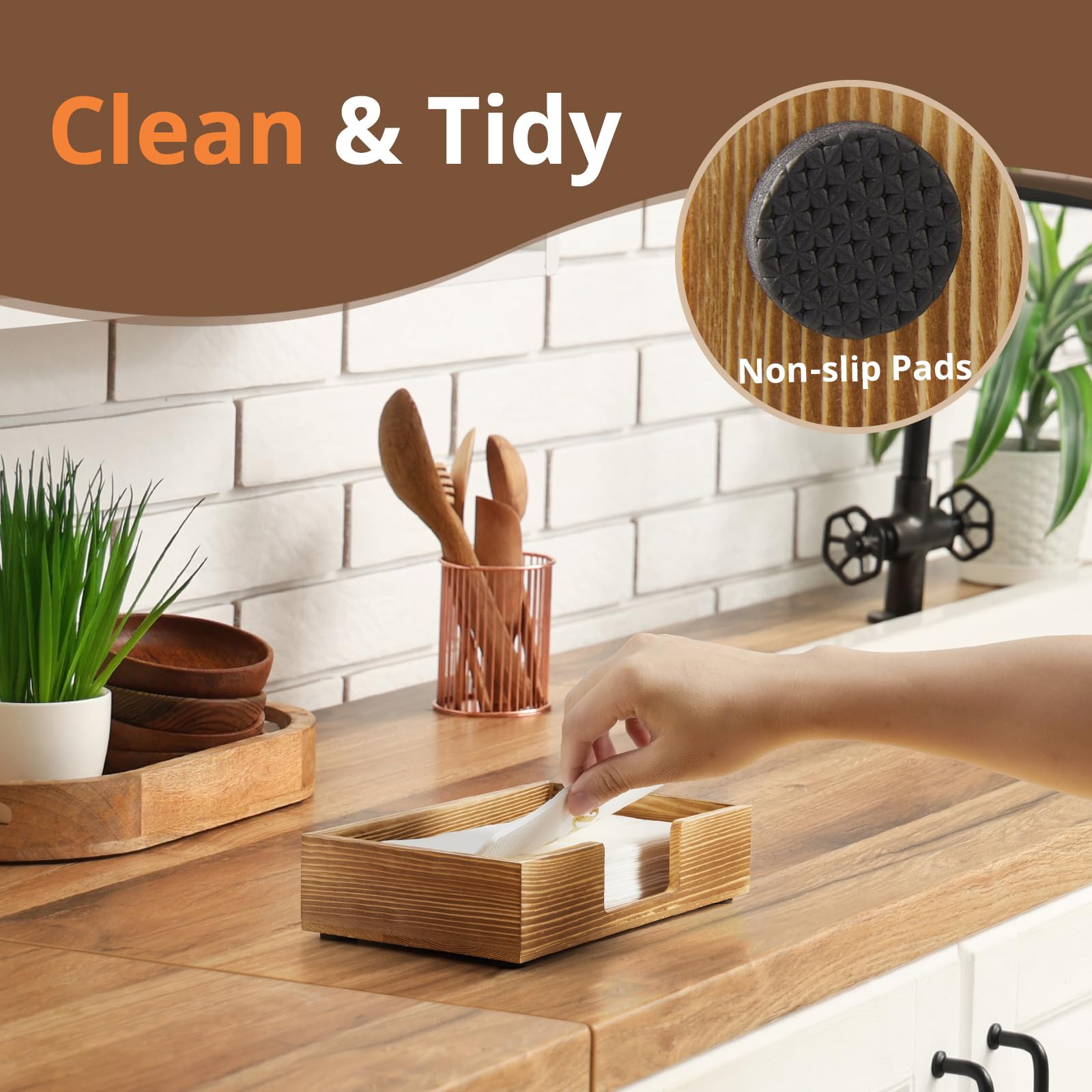 CMLKLZD bandeja decorativa para baño y comedor, estilo casa de granja moderna.