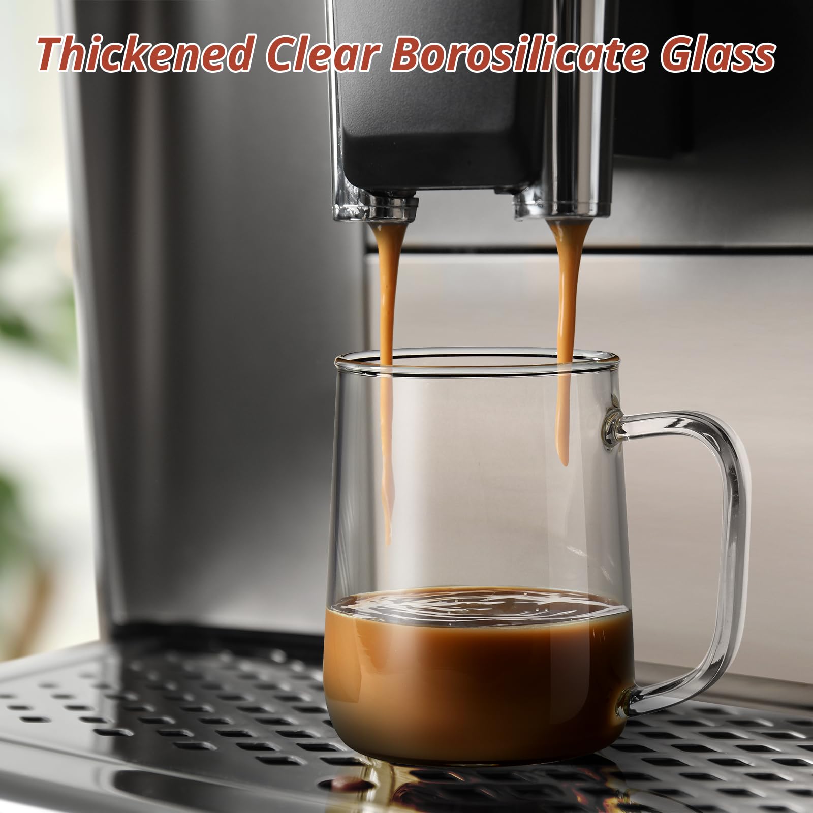 Vaso CMLKLZD de vidrio borosilicato 3 mm, resistente al calor y frío.