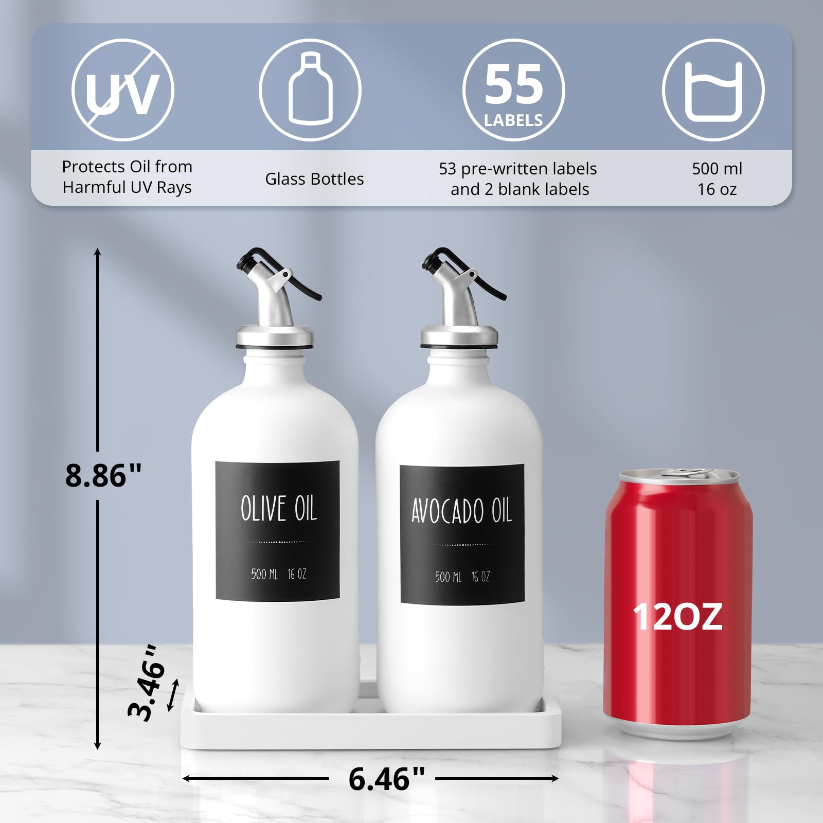 CMLKLZD dispensador con tapa flip-top para verter aceite con control.