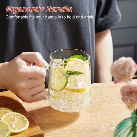 Vaso de vidrio borosilicato resistente al calor para bebidas calientes