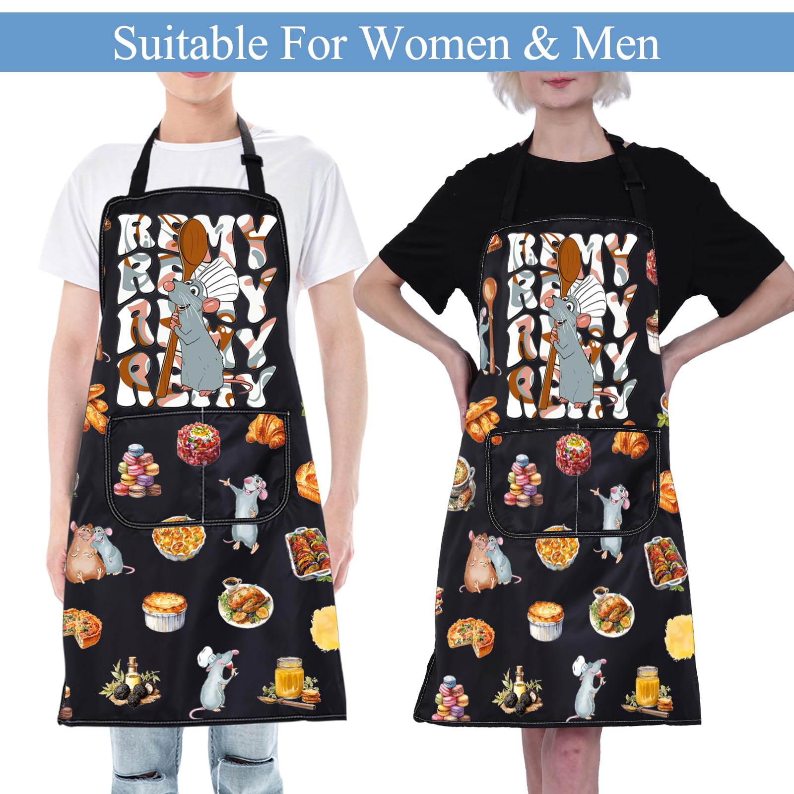 CMNIM Remy Rat Apron material impermeable: protege ropa ante salpicaduras de grasa.