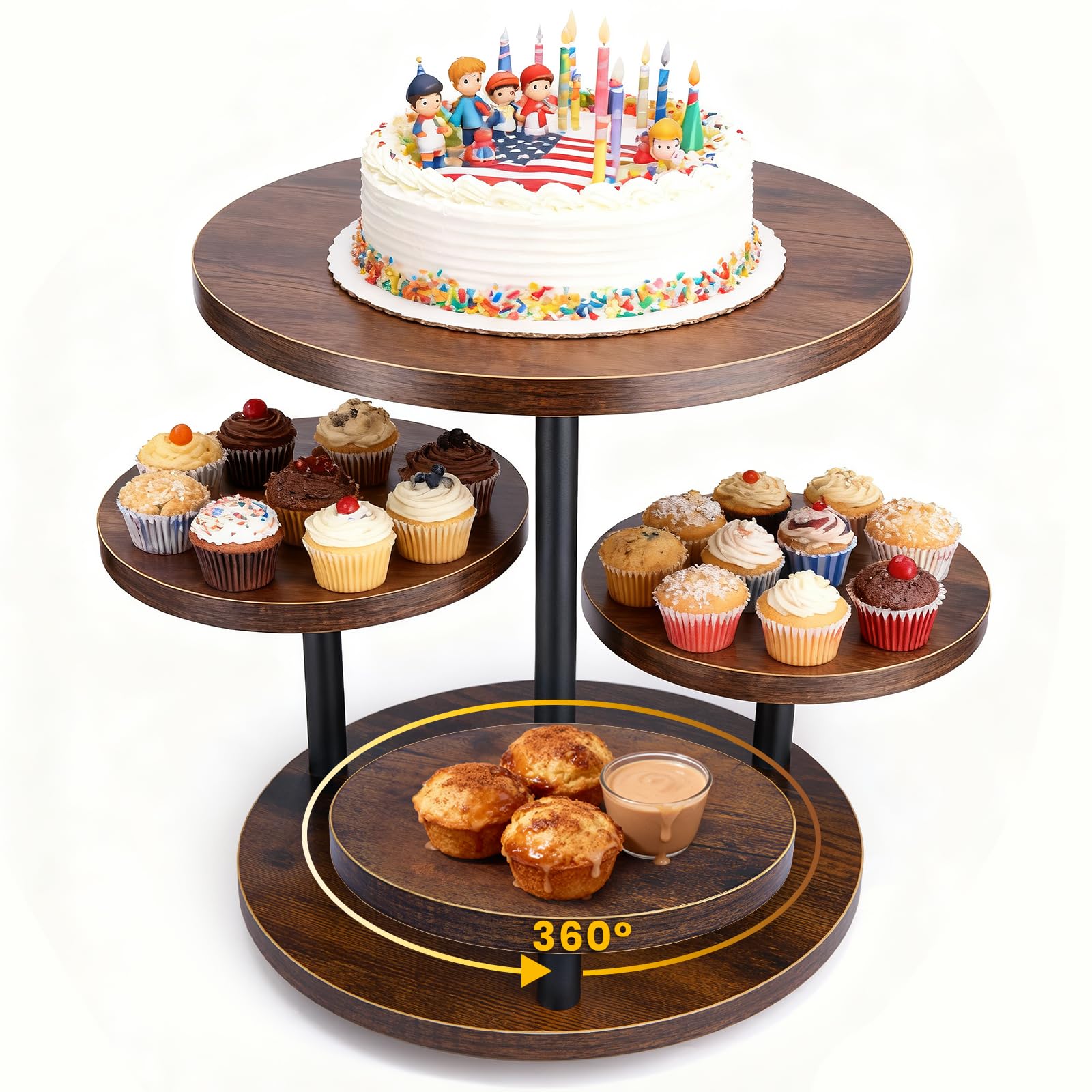 CMOOD torre-cupcakes-4-niveles: exhibición elegante para eventos