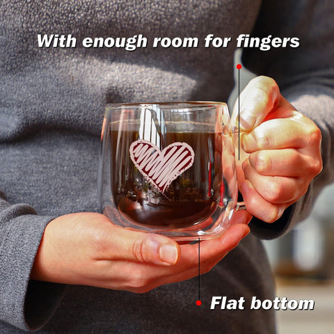 CNGLASS detalle asa ergonómica, cómodo agarre para beber sin esfuerzo.