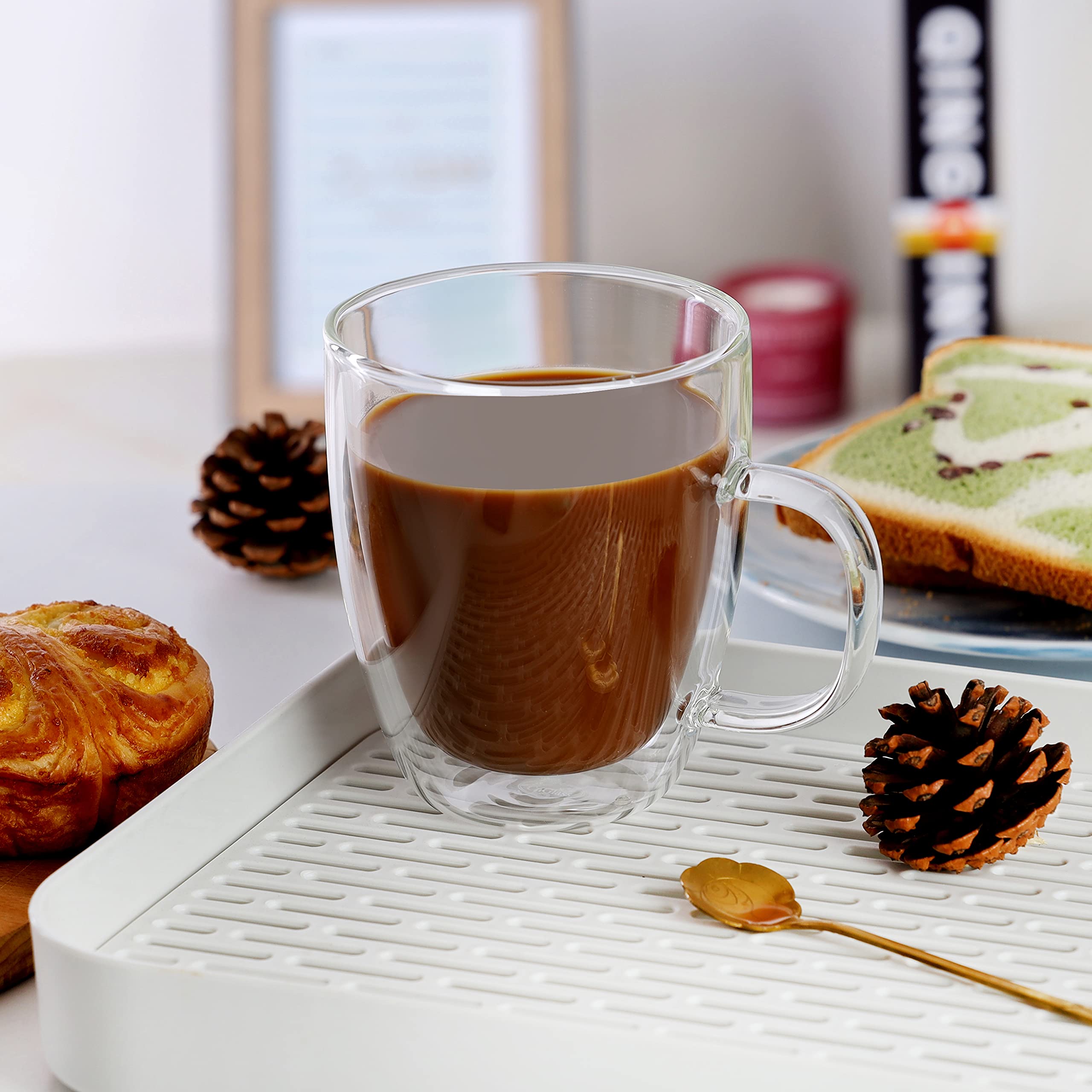 CNGLASS Taza regalo elegante 17oz, empaque con caja para regalo