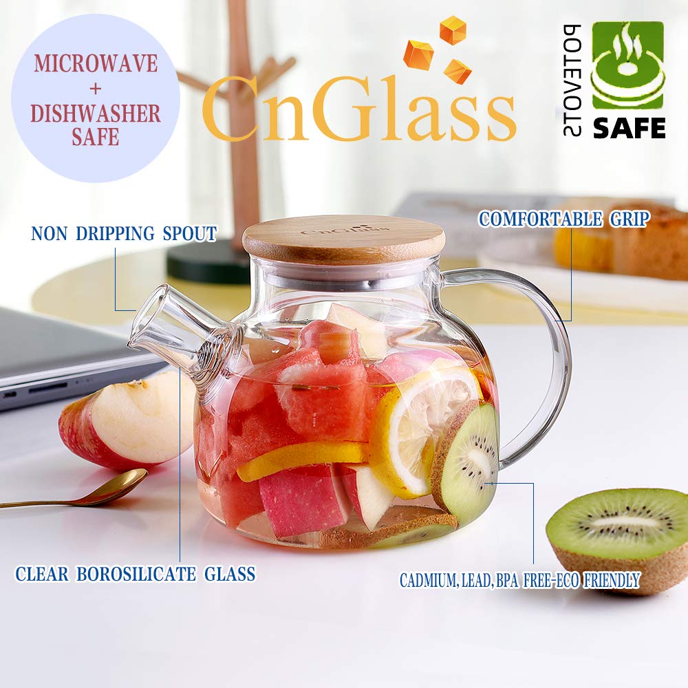 CNGLASS mango ergonómico facilita verter con precisión.