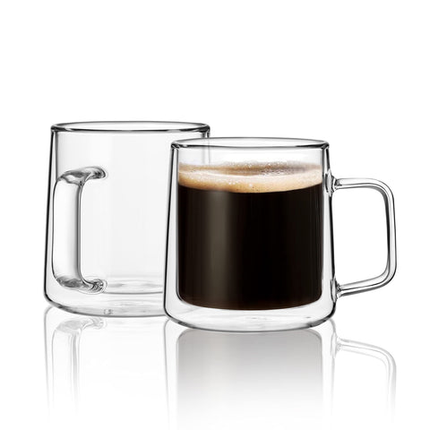 CNGLASS 10oz taza doble pared vista frontal, diseño claro, uso diario.
