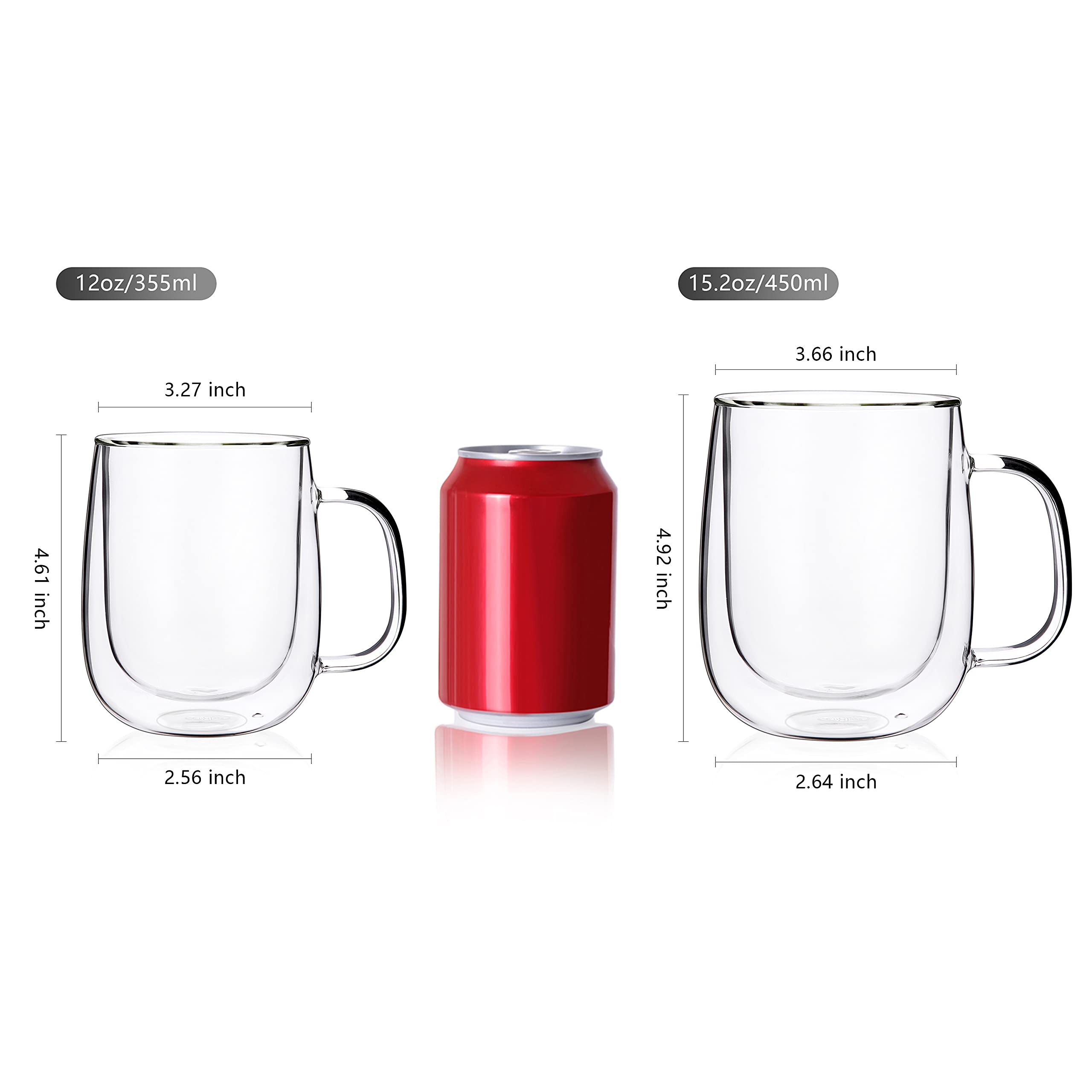 CNGLASS taza de café espumoso doble pared para cremosos cafés.