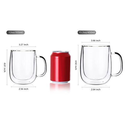 CNGLASS taza de café espumoso doble pared para cremosos cafés.