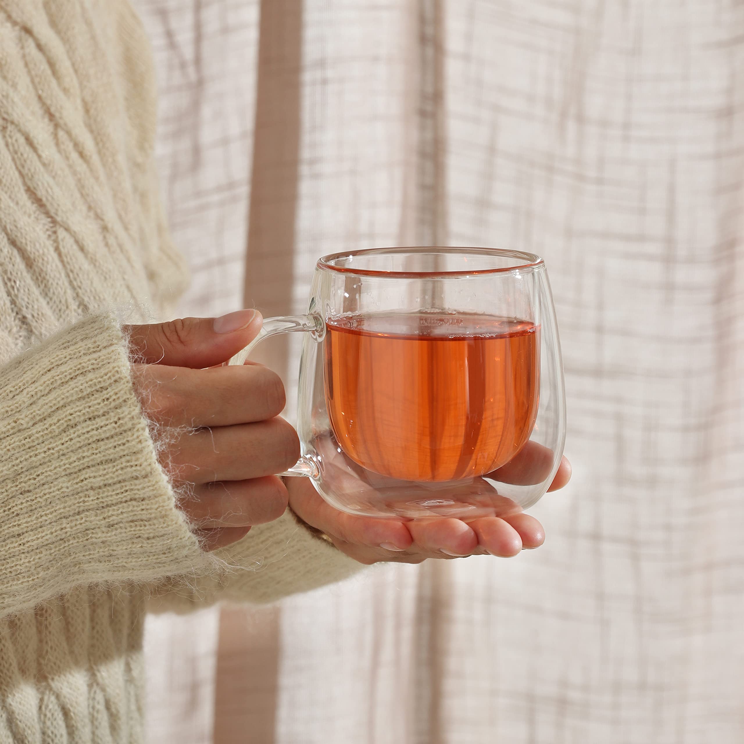 CNGLASS taza cappuccino elegante ideal como regalo en caja
