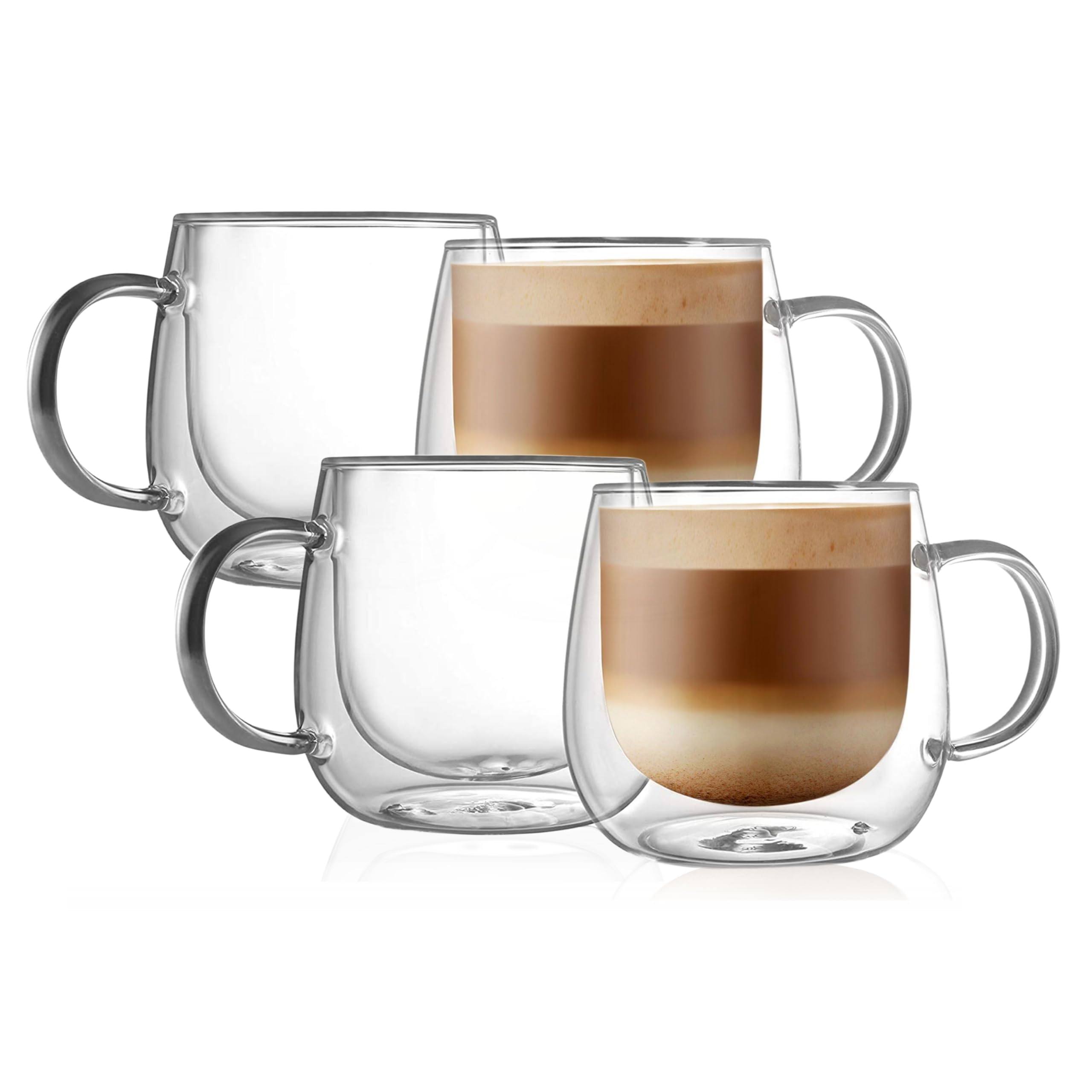 CNGLASS taza doble pared 16oz: mantiene caliente sin quemar las manos