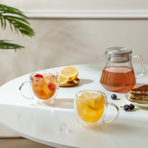CNGLASS: taza doble pared con caja regalo elegante, ideal regalo