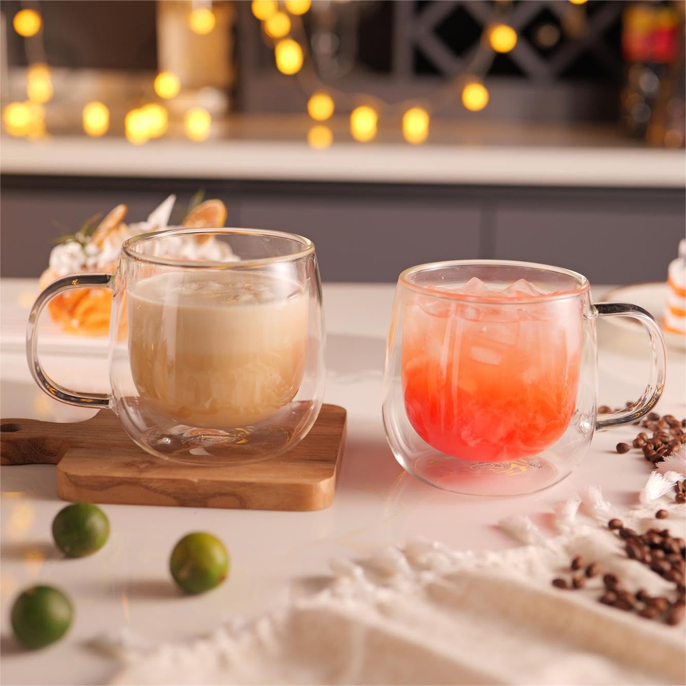 CNGLASS taza espresso doble pared sensación fresca al tacto